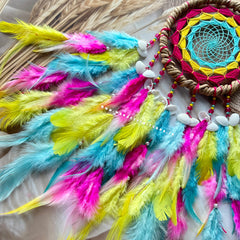 Bloom Garden Wreath Shells Dreamcatcher