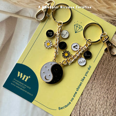 Moon Sun Best Friend Keychain