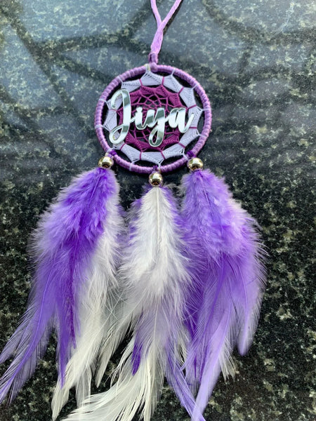 Lavender Name Mini dreamcatcher