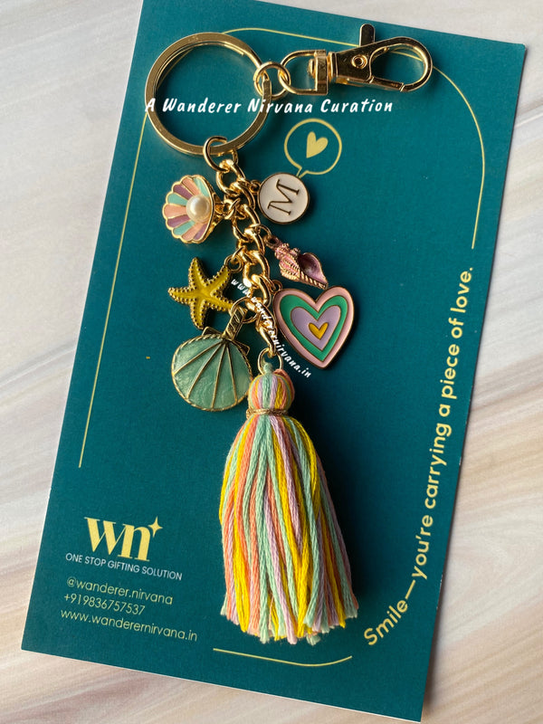 Coral Treasure Keychain