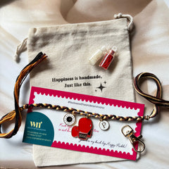 Boxing Charm Rakhi Keychain