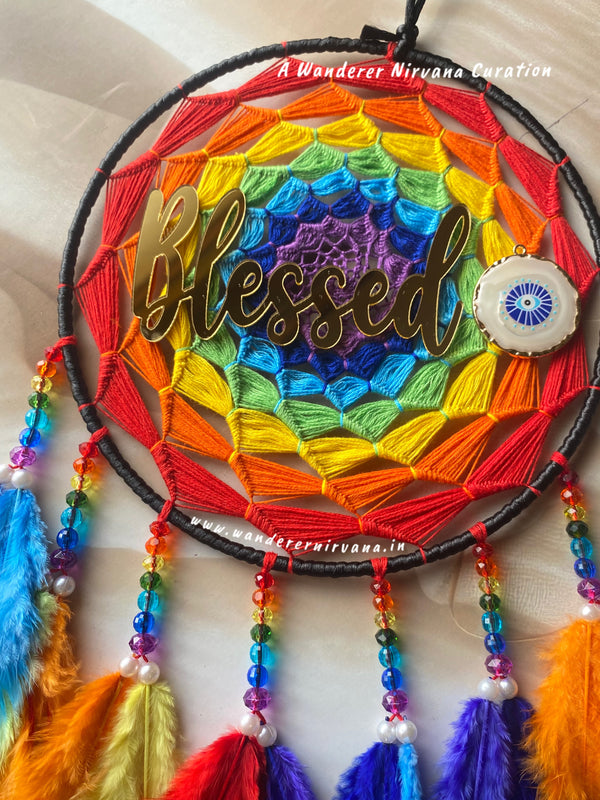 Rainbow Evileye Inspirational Dreamcatcher