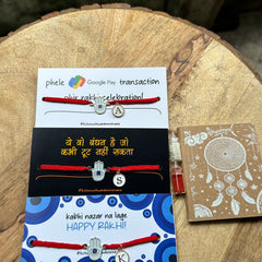 Saanjh Hamsa Rakhi with Alphabet