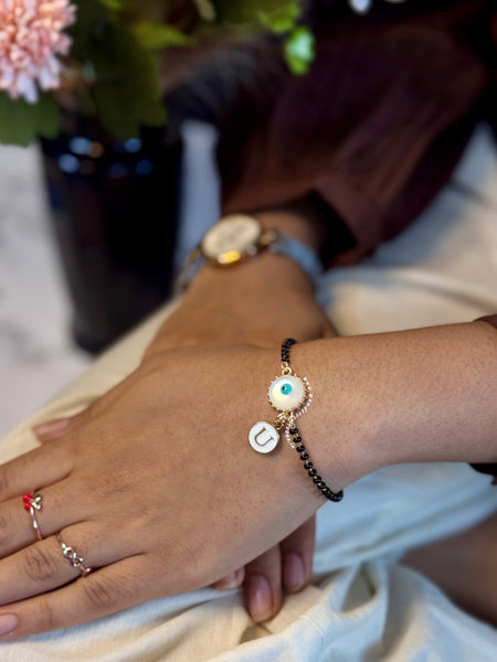 Nazarana Nazariya Bracelet with Initial