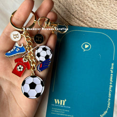 Footballer Spikes Goal Keychain