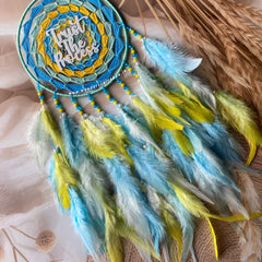 Mint Sky Yellow Hues Dreamcatcher
