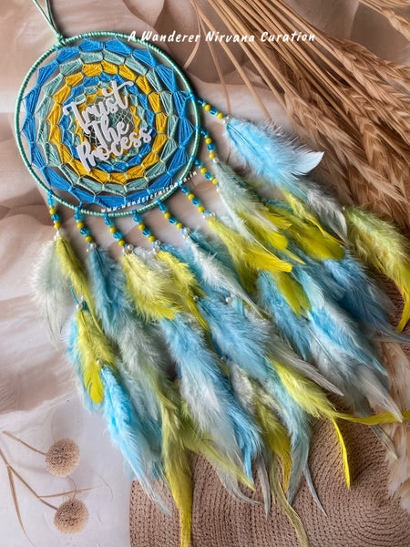 Mint Sky Yellow Hues Dreamcatcher