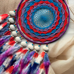 Blue Royal Red Purple Dreamcatcher