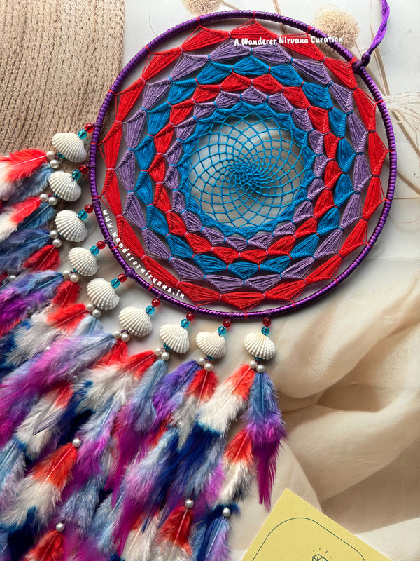 Blue Royal Red Purple Dreamcatcher