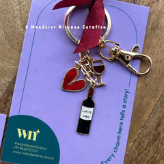 Wine Time Keychain
