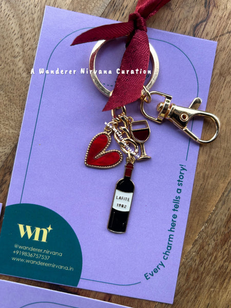 Wine Time Keychain