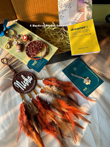 Coffee Lovers Dreamcatcher Keychain Watch charm Hamper Box