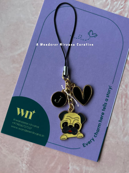 Pugg Heart Phonecharm