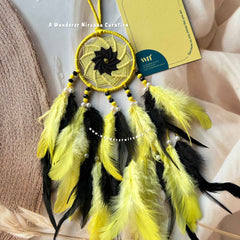 Honeybee Yellow Black Dreamcatcher