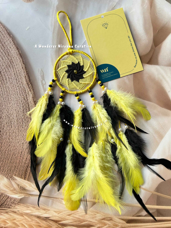 Honeybee Yellow Black Dreamcatcher
