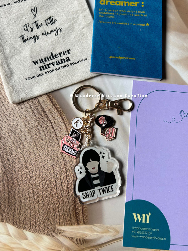 Wednesday Keychain