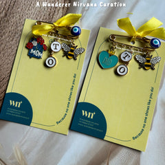 Mom Dad Parents To Be EvilEye Brooch Set