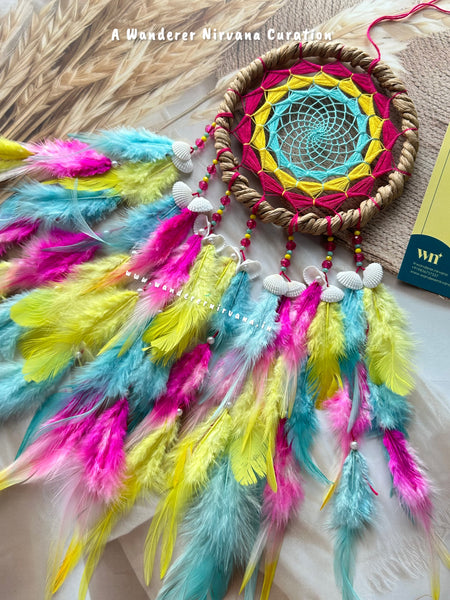 Bloom Garden Wreath Shells Dreamcatcher