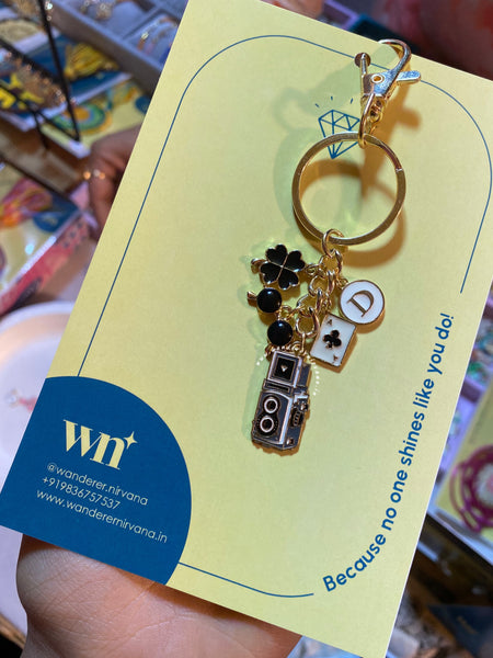Classic Retro Card Personalised Keychain