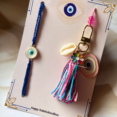 Bhaiya Bhabhi Evileye Flower Set
