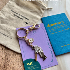 Cricket Personalised Initial Keychain