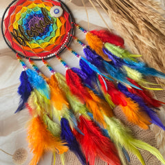 Rainbow Evileye Inspirational Dreamcatcher