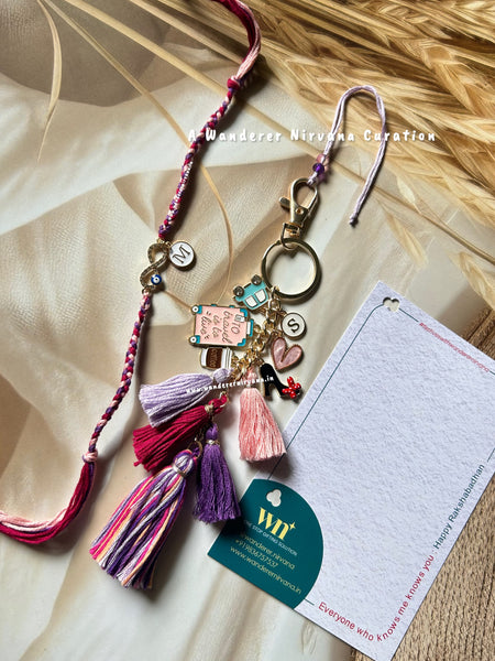 Infinity Evil eye Boho Lavender Bhaiya Bhabhi Set