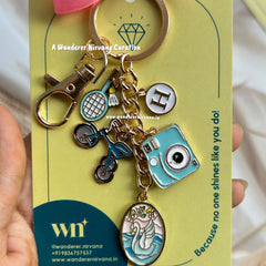 Badminton Cycling Hyderabad core Swan Camera  Keychain