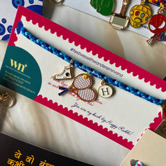 Tennis Charm Rakhi Keychain