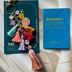 Boho Personalised Sunset Keychain Bagcharm