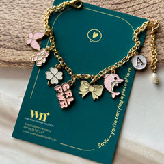 Peachy Bloom Pearl Bracelet