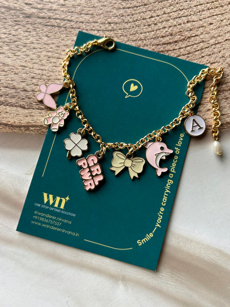 Peachy Bloom Pearl Bracelet