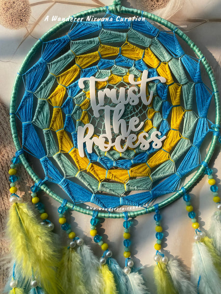 Mint Sky Yellow Hues Dreamcatcher