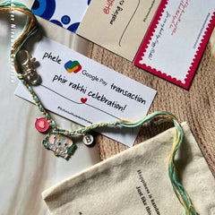 Elephant Charm Rakhi Bagcharm