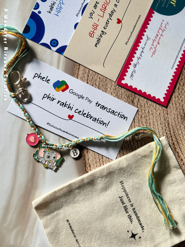 Elephant Charm Rakhi Bagcharm