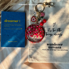 Tree of Life Cherry Blossom Butterfly Keychain