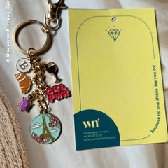 Belly in Paris Keychain