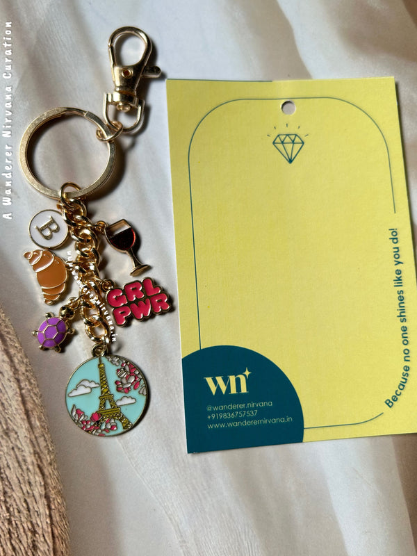 Belly in Paris Keychain