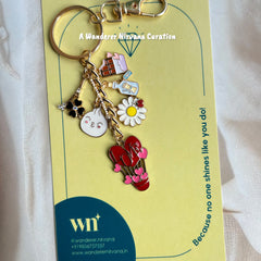 Love Dimsum Letter Chocolate Eiffel Tower Keychain