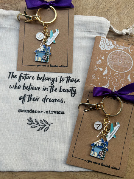 Home- Travel  Keychain