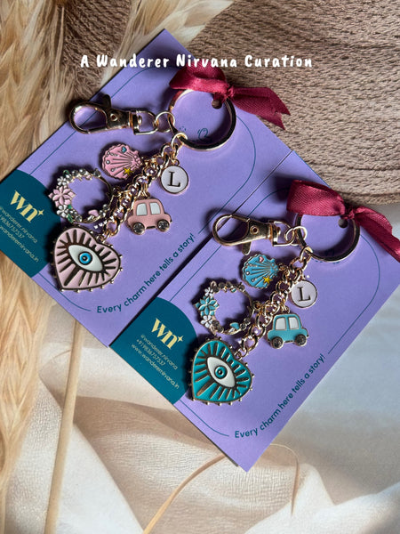 Sea Beach Drive Personalised Keychain ( set of 2)