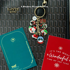 Christmas Night Keychain Bagcharm