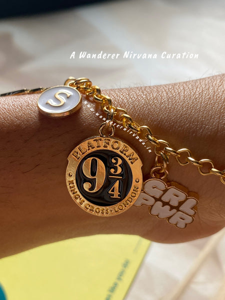Butterfly Harry Potter Personalised Pearl Bracelet