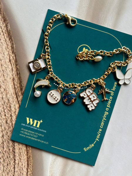 A Travel Manifested Pearl Bracelet