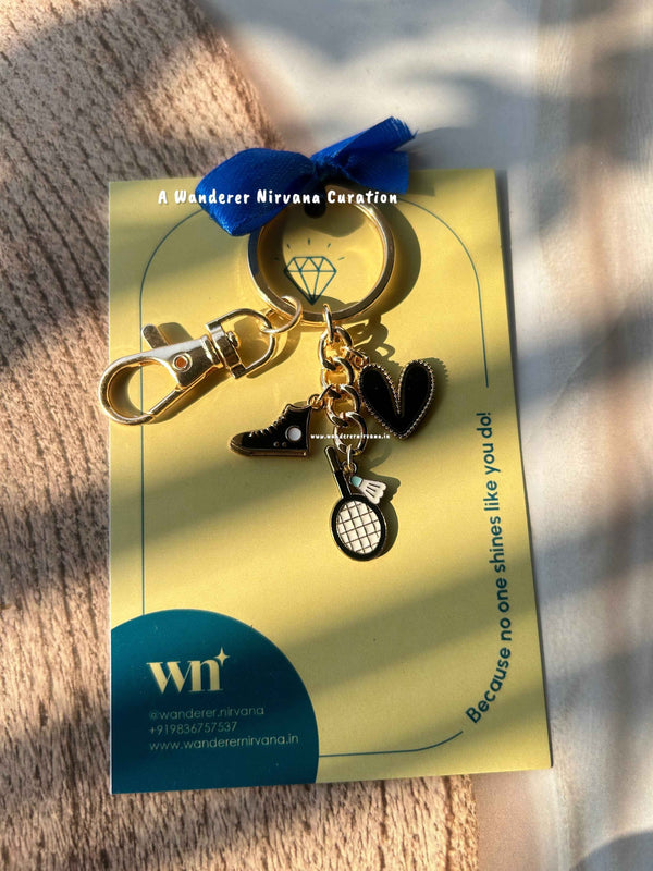 Badminton Classic Keychain