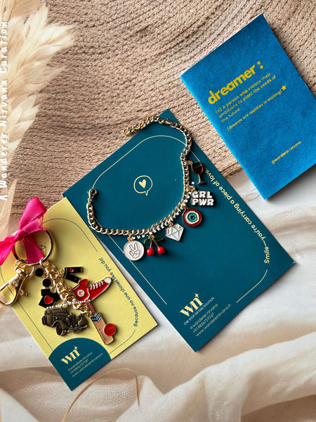Red Combo Keychain Bracelet