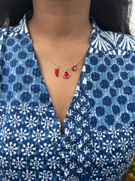 Haye Haye Mirchi Neckpiece