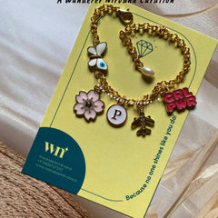 Butterfly Travel Personalised Sakura Pearl Bracelet