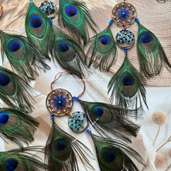 Mayur Chakra Tree of Life Dreamcatcher ( Set of 5)