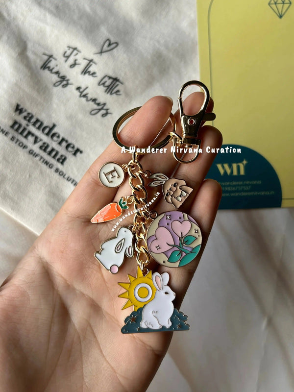 Luna Rabbit Carrot Keychain
